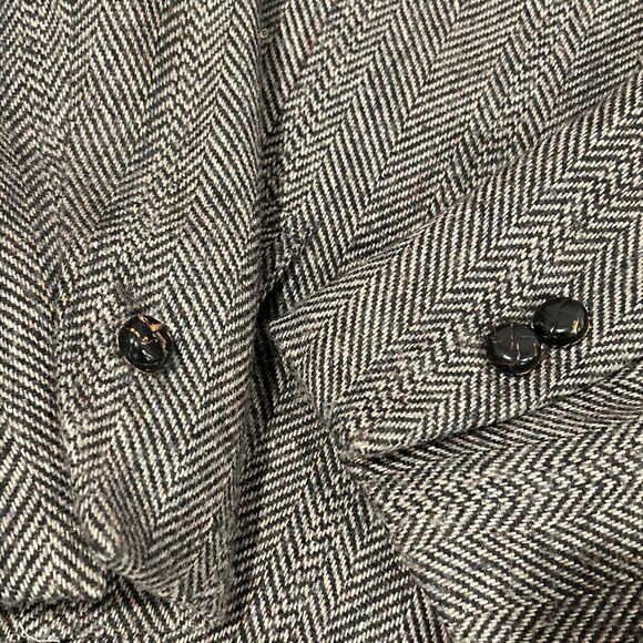 80s Levis Western Wear Blazer Jacket Men Medium Chest 22 Business PeaCoat Office - Picture 12 of 14